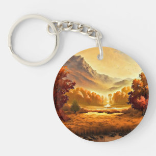 Autumn Landscape Painting-68754 Sleutelhanger