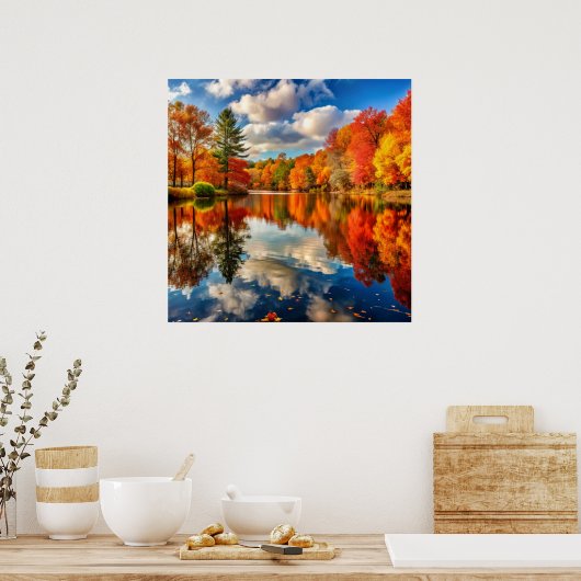 Autumn Landscape Poster (Keuken)