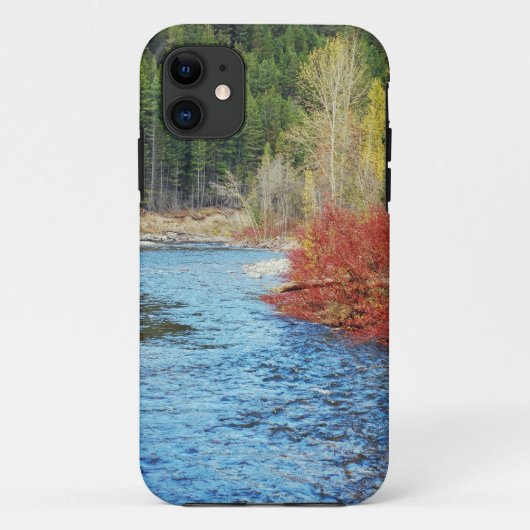 Autumn landscape print iphone case (Achterkant)