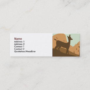 Autumn Landscape Profile Card Mini Visitekaartje
