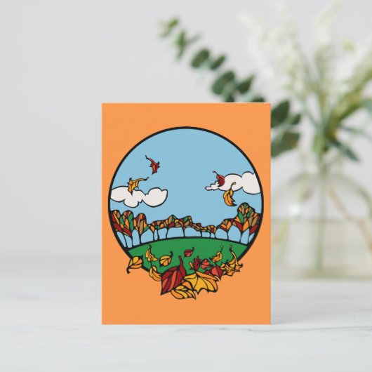 Autumn Landscape Scene Briefkaart (Staand voorkant)