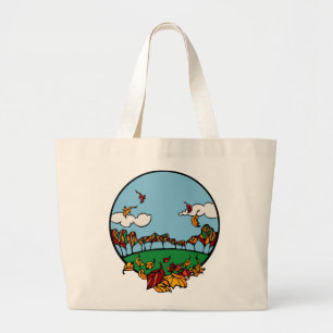 Autumn Landscape Scene Grote Tote Bag