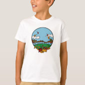 Autumn Landscape Scene T-shirt (Voorkant)