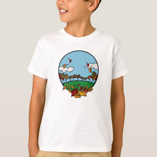 Autumn Landscape Scene T-shirt (Voorkant)