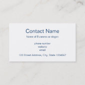 Autumn Landscape Scene Visitekaartje (Achterkant)