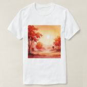Autumn landscape t-shirt (Design voorkant)