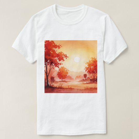 Autumn landscape t-shirt (Design voorkant)