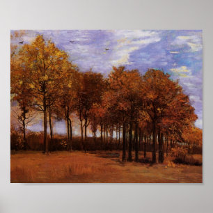 Autumn Landscape, Van Gogh Fine Art Poster