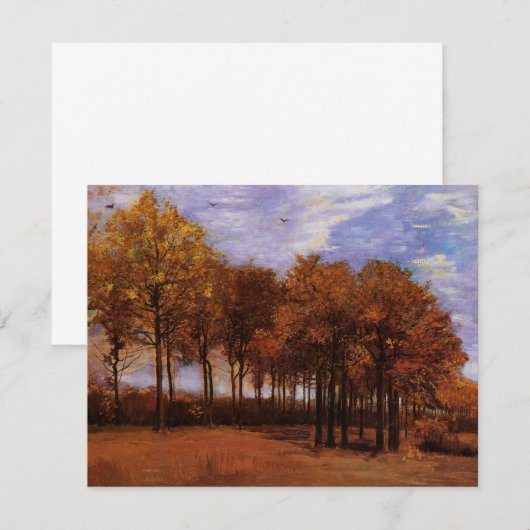 Autumn Landscape van Vincent van Gogh (Voorkant / Achterkant)