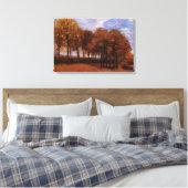 Autumn Landscape van Vincent van Gogh Canvas Afdruk (Insitu (Slaapkamer))