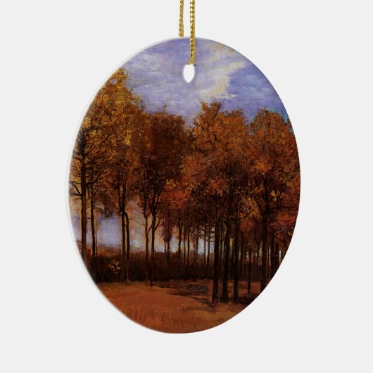 Autumn Landscape van Vincent van Gogh Keramisch Ornament (Rechts)