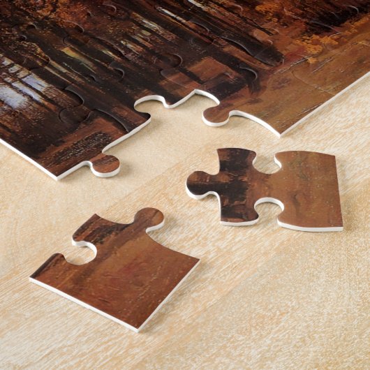 Autumn Landscape van Vincent van Gogh Legpuzzel (Zijkant)