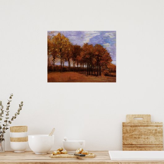 Autumn Landscape van Vincent van Gogh Poster (Keuken)
