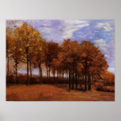 Autumn Landscape van Vincent van Gogh Poster (Voorkant)
