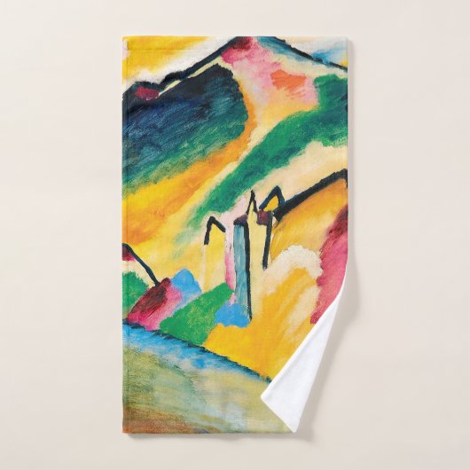 Autumn Landscape van Wassily Kandinsky Handdoek (Handdoek)