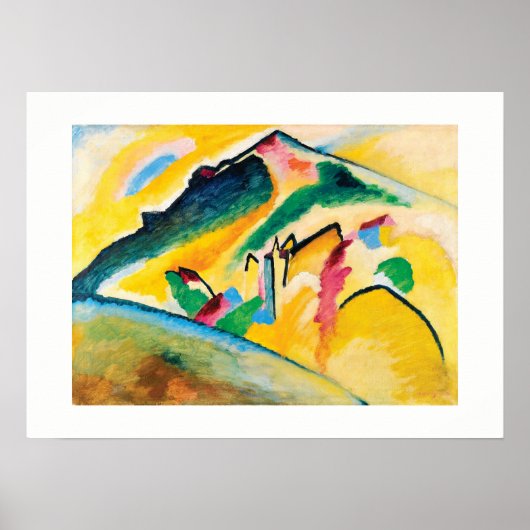 Autumn Landscape van Wassily Kandinsky Poster (Voorkant)