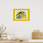 Autumn Landscape van Wassily Kandinsky Poster (Keuken)