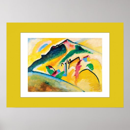 Autumn Landscape van Wassily Kandinsky Poster (Voorkant)