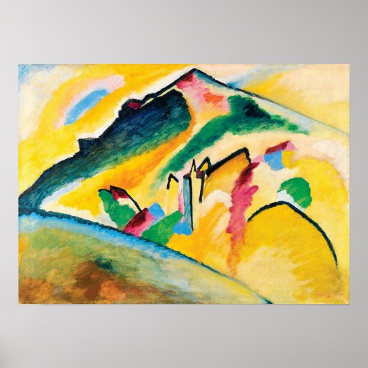Autumn Landscape van Wassily Kandinsky Poster (Voorkant)