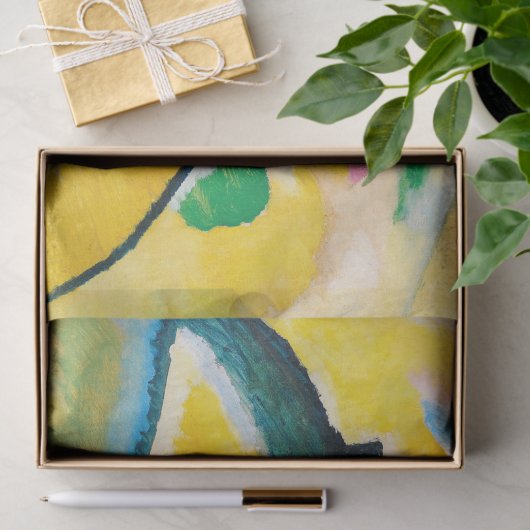 Autumn Landscape van Wassily Kandinsky Tissuepapier (Geschenk)