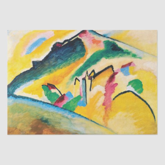 Autumn Landscape van Wassily Kandinsky Tissuepapier (Voorkant)