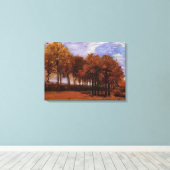 Autumn Landscape, Vincent van Gogh Canvas Afdruk (Insitu (Houten vloer))