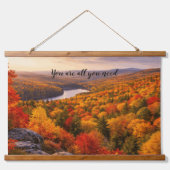 Autumn Landscape Wall Tapestry Gift Hangend Wandkleed (Voorkant)