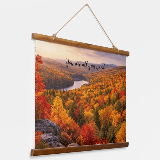 Autumn Landscape Wall Tapestry Gift Hangend Wandkleed (Gebogen)
