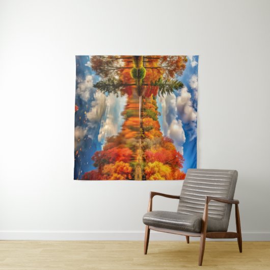 Autumn Landscape Wandkleed (In Situ (horizontaal))