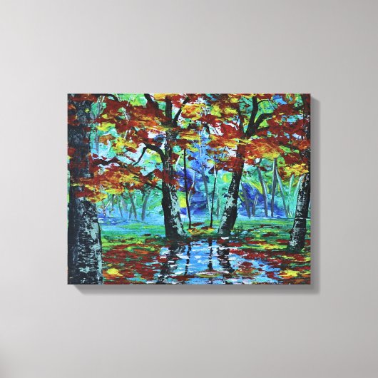 Autumn Landschap Canvas Afdruk (Voorkant)
