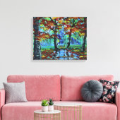 Autumn Landschap Canvas Afdruk (Insitu (Woonkamer))