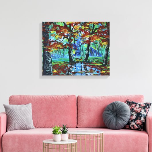 Autumn Landschap Canvas Afdruk (Insitu (Woonkamer))