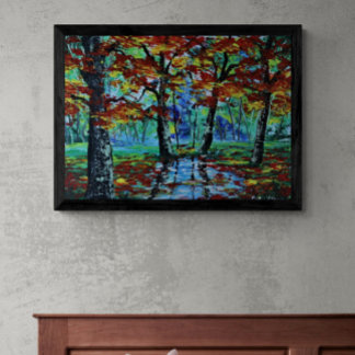 Autumn Landschap Canvas Afdruk