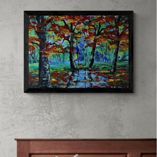 Autumn Landschap Canvas Afdruk