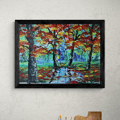 Autumn Landschap Canvas Afdruk