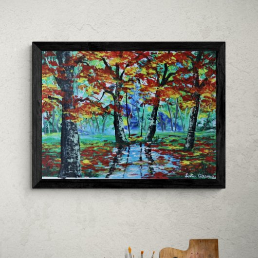 Autumn Landschap Canvas Afdruk