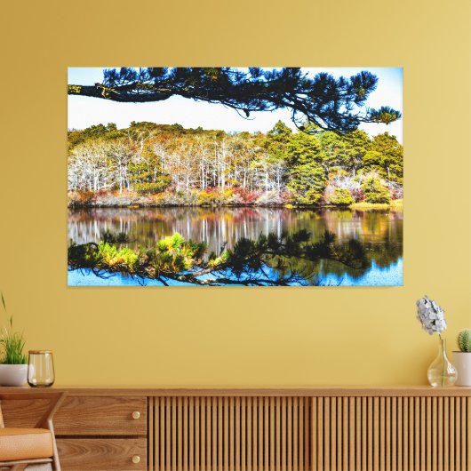 Autumn landschap canvas afdruk (Insitu (Woonkamer))