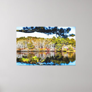 Autumn landschap canvas afdruk