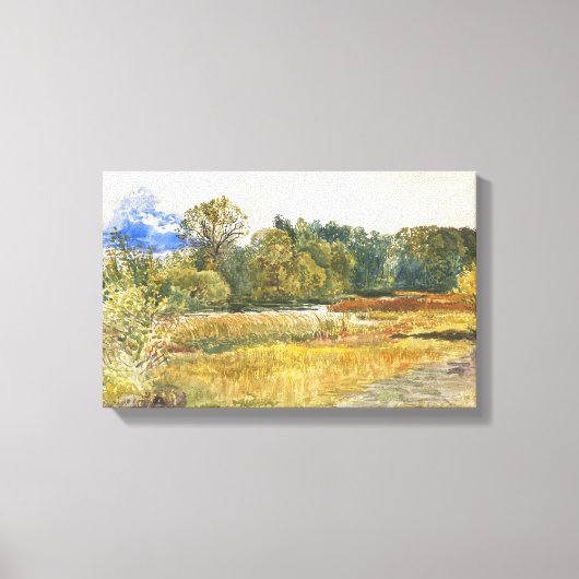 Autumn landschap in Rybiniszki Stanislaw Maslowski Canvas Afdruk (Voorkant)