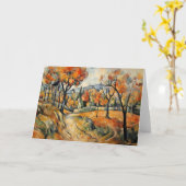 Autumn Landschap Kaart (Gele Bloem)