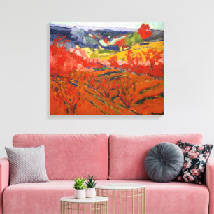 Autumn Landschap   Maurice de Vlaminck   Canvas Afdruk