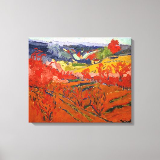 Autumn Landschap | Maurice de Vlaminck | Canvas Afdruk (Voorkant)