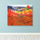 Autumn Landschap | Maurice de Vlaminck | Canvas Afdruk (Insitu (Houten vloer))