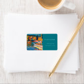 Autumn Landschap met Boats door Wassily Kandinsky Etiket (Insitu)