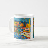 Autumn Landschap met Boats door Wassily Kandinsky Koffiemok (Voorkant links)