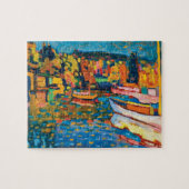 Autumn Landschap met Boats door Wassily Kandinsky Legpuzzel (Horizontaal)