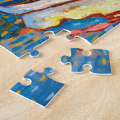 Autumn Landschap met Boats door Wassily Kandinsky Legpuzzel (Zijkant)