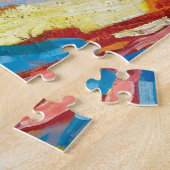 Autumn Landschap met Boats door Wassily Kandinsky Legpuzzel (Zijkant)