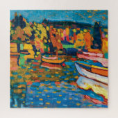 Autumn Landschap met Boats door Wassily Kandinsky Legpuzzel (Verticaal)