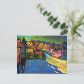 Autumn Landschap met boten Briefkaart (Staand voorkant)